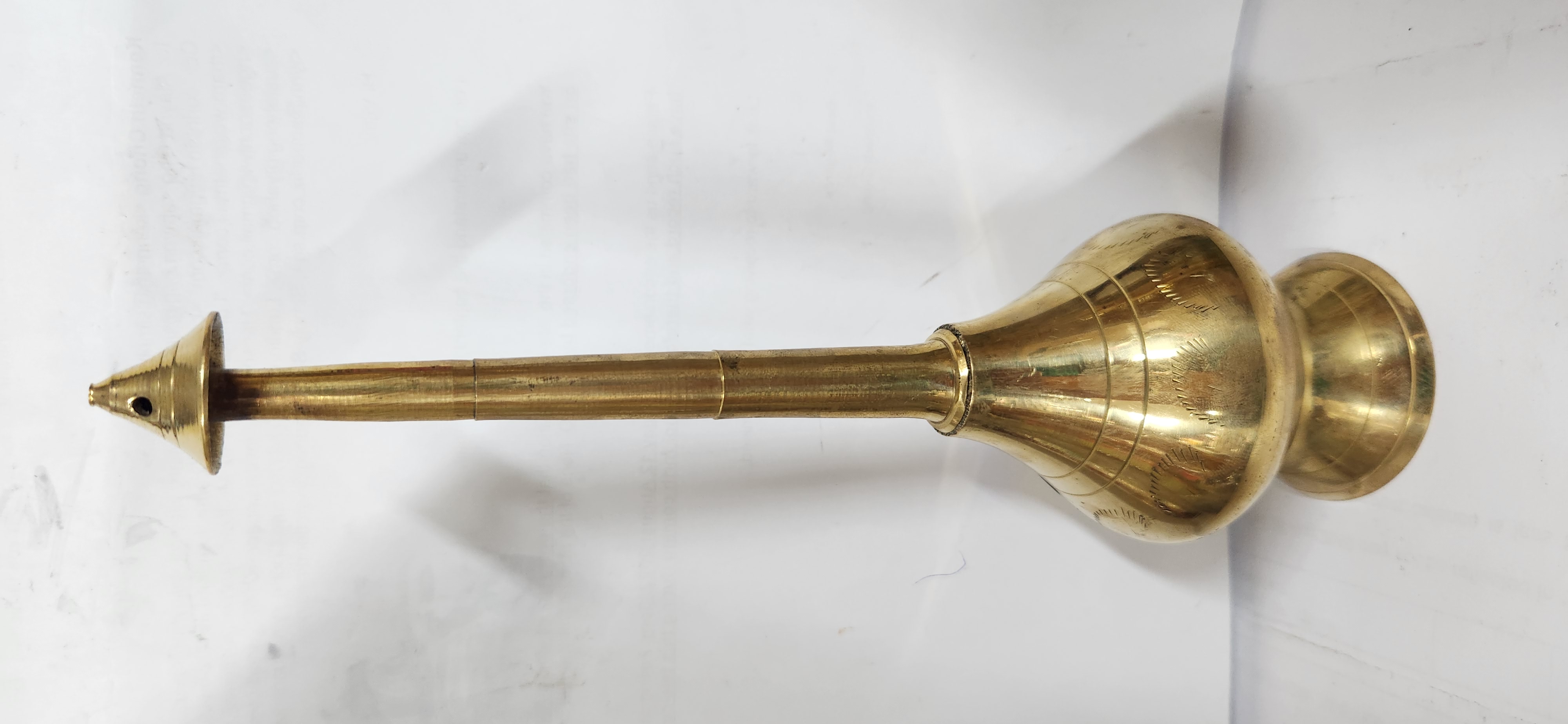 BRASS ROSE WATER SPRINKLER (S) Height 20cm