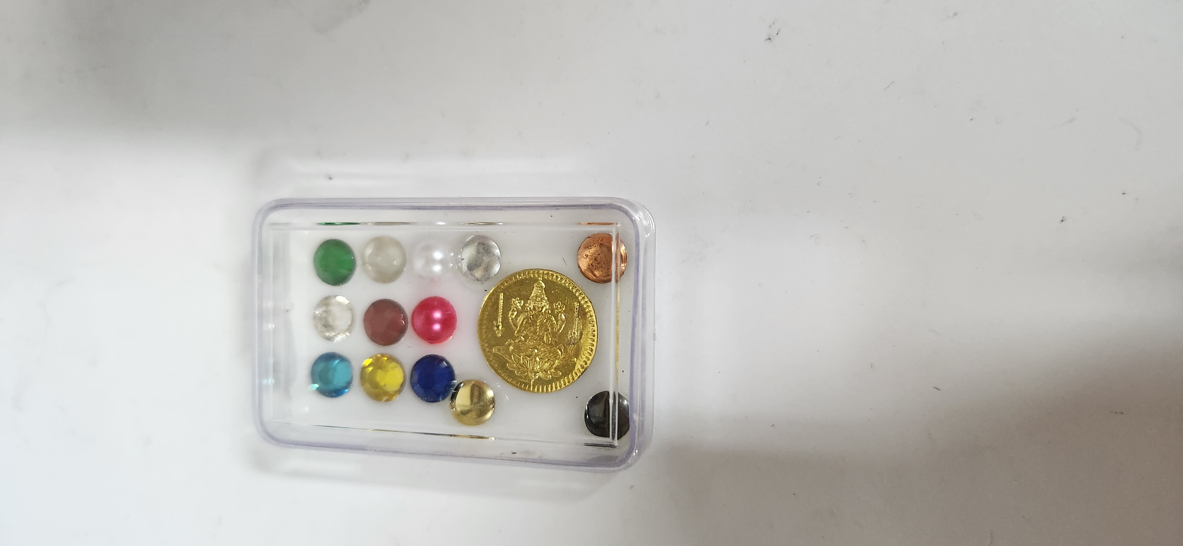 Panchaloha Coins with navratna Vastu Set Coin Set