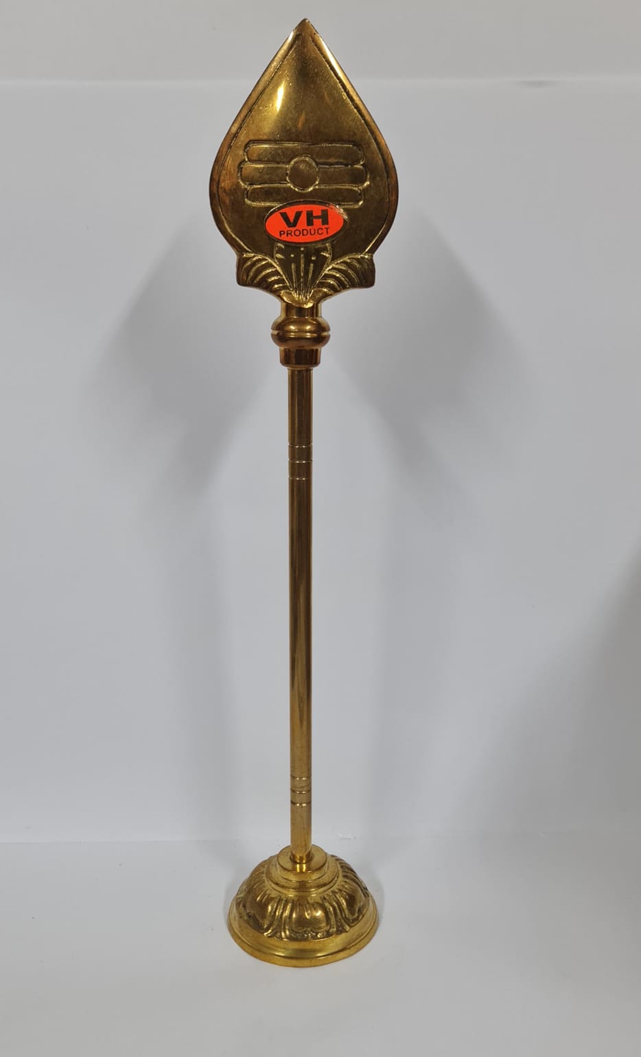 Solid Brass Vel With Base - Large - 30 CM (H)