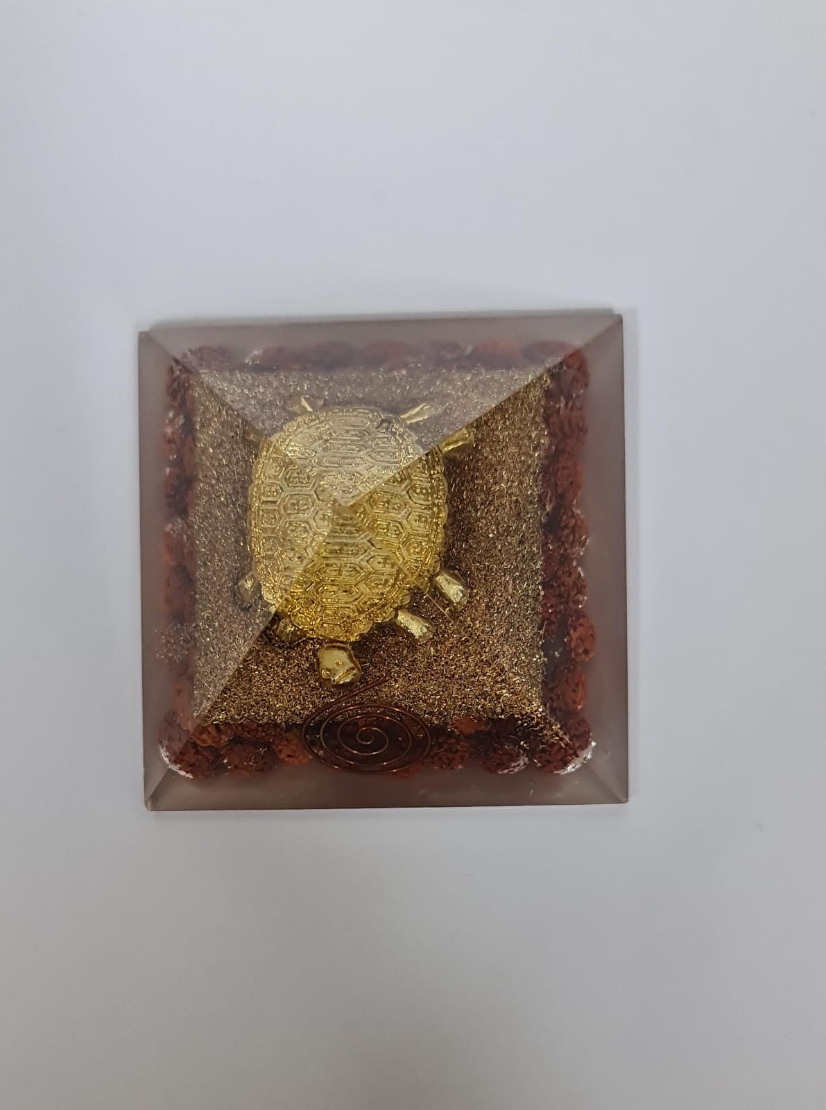 Rudraksha Crystal  Orgone Pyramid