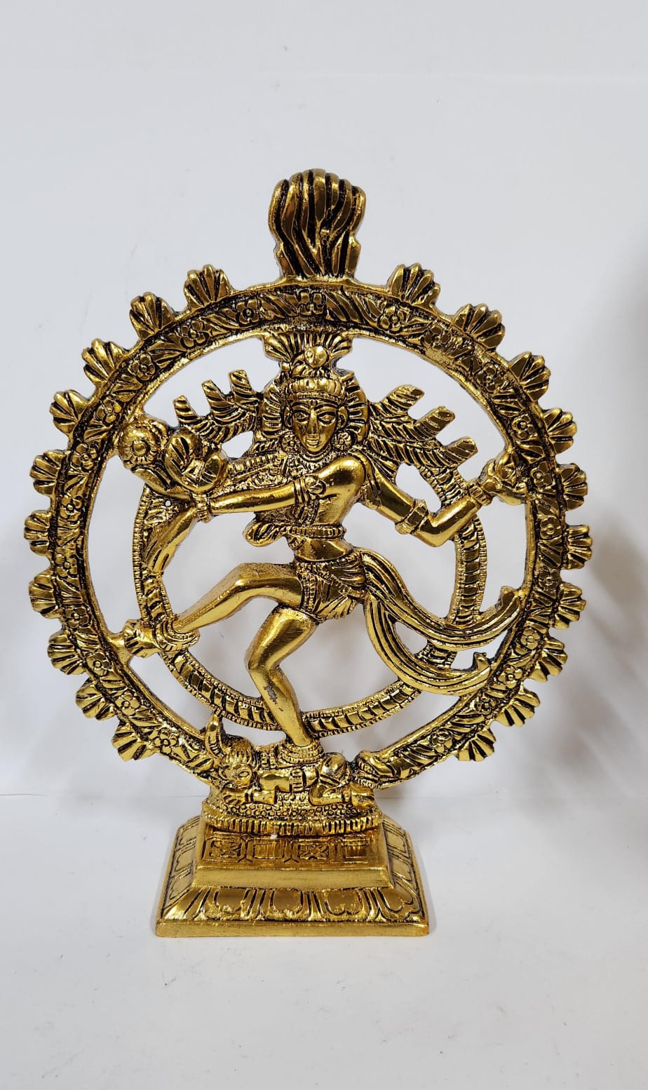 White etal Nataraja Statue - Large - 20.3 cm (H)