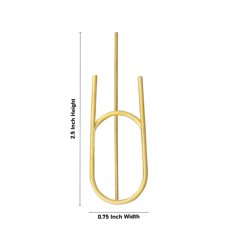 Namam Stick - 2.5 x 0.75 Inches | Brass Namam Kambi for Tilak/ 5 Gms Approx