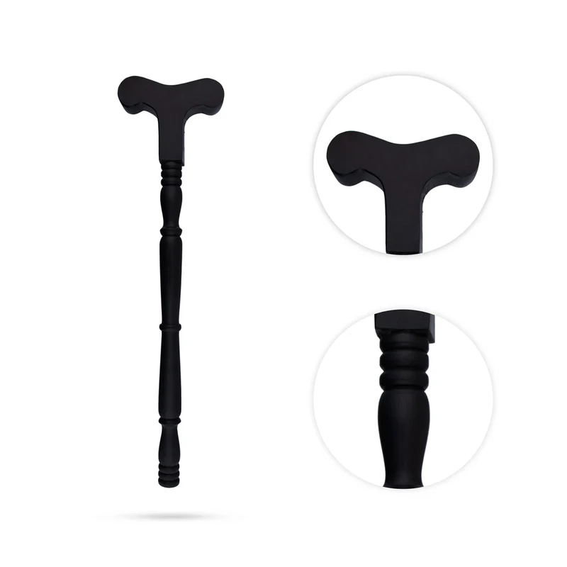 Yoga Danda Stick - 18 x 5 Inches | Karungali Yogathandam/ Ebony Danda Yoga for Meditation