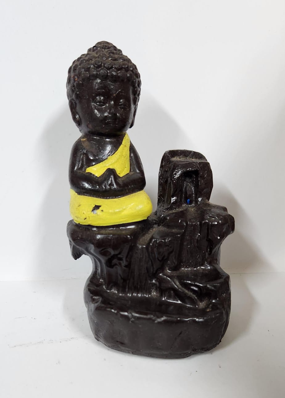 BUDDHA SMOKE REVERSE FOUNTAIN (S) - H 10.6 CM