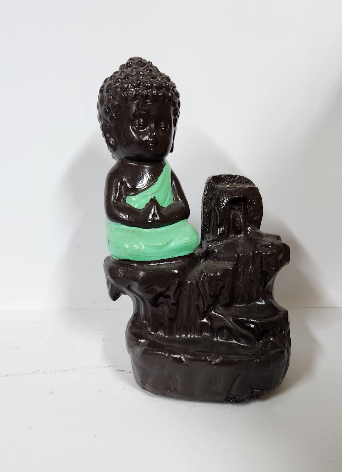 BUDDHA SMOKE REVERSE FOUNTAIN (S) - H 10.6 CM