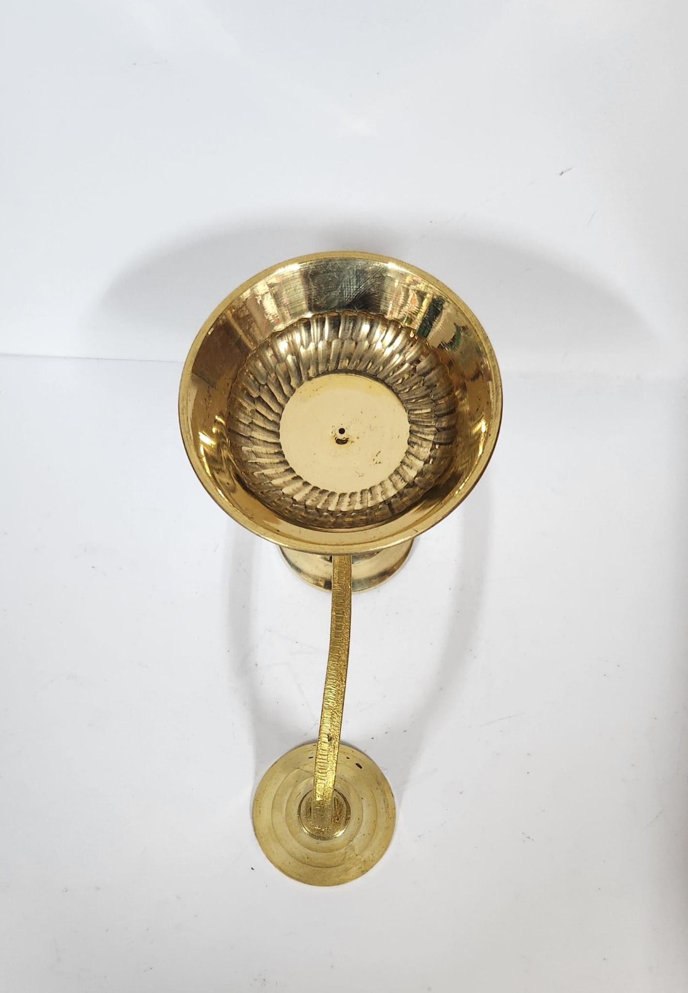 Brass Kapur/Sudam Arti Holder With Handle - (M) Size