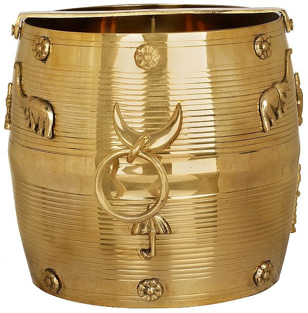 KERALA BRASS  NIRAPARA - (L) Size H 20 cm