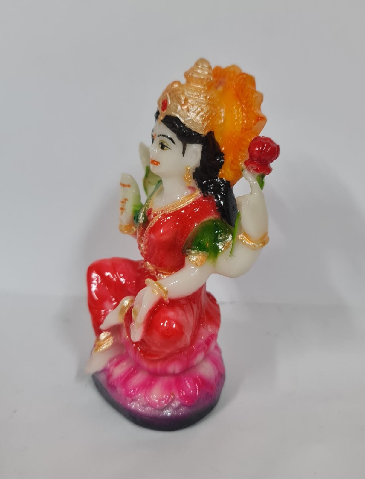LOTUS LAKSHMI STATUE - Size (S) - Height 10 cm