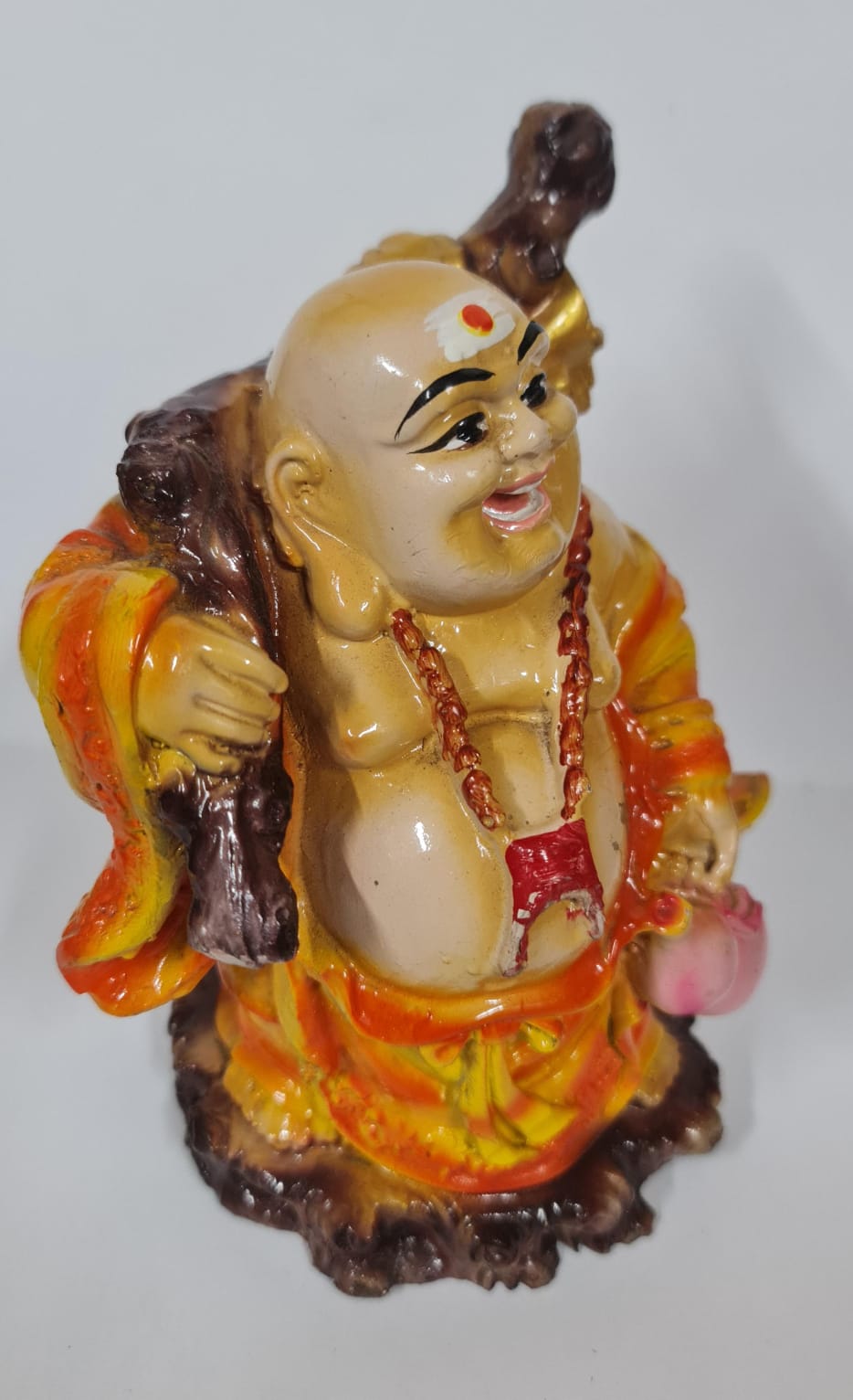 LAUGHING BUDDHA STATUE - Size (M) - Height 10.7 cm