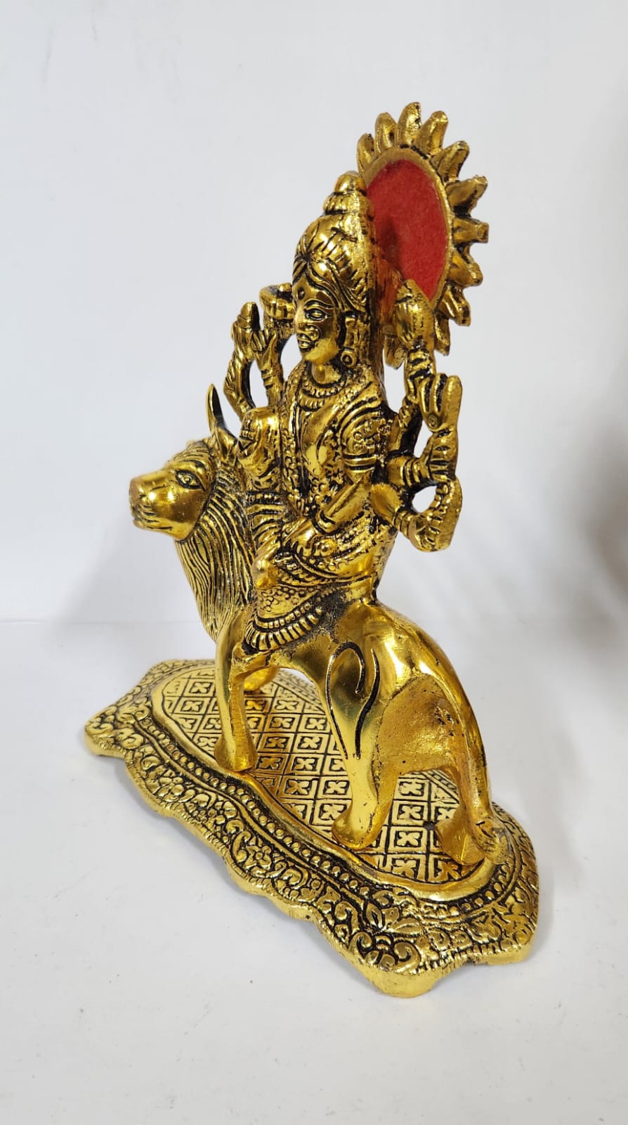 Shri Durga Mata White Metal - Medium