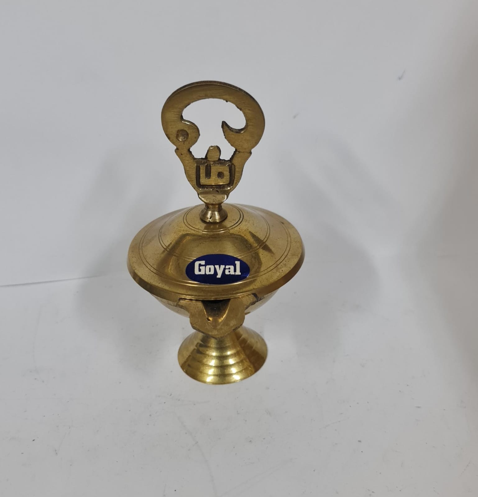 BRASS OM OIL LAMP