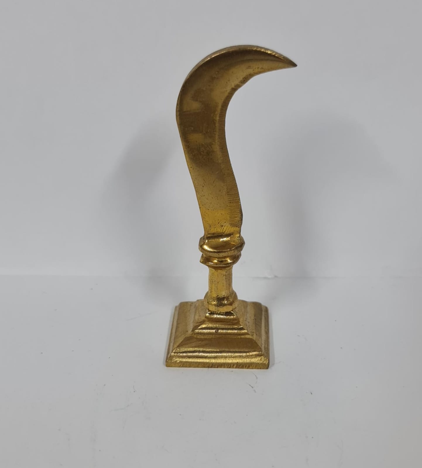 Solid Brass Aruval With Base - Small - 10.5 CM (H)