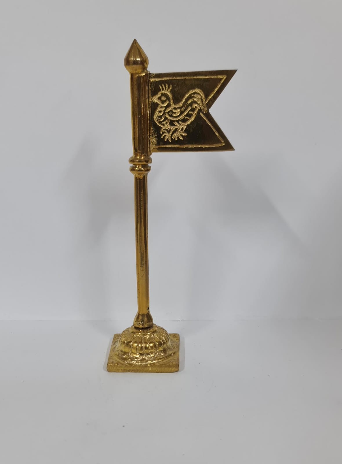 Solid Brass Seval Kodi With Base -  Small - 9 CM (H)