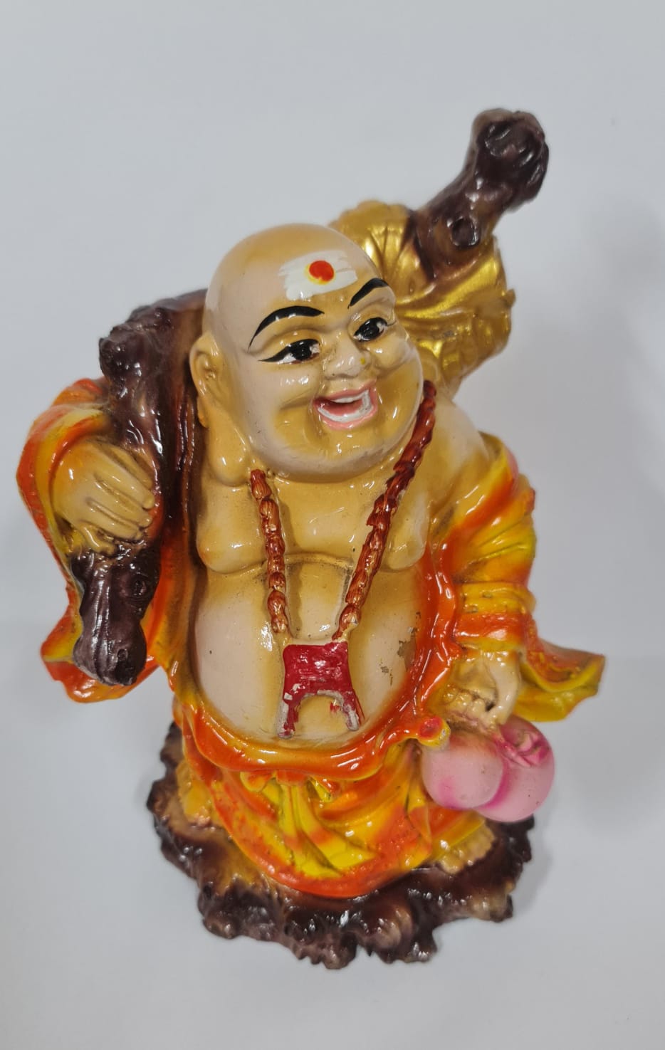 LAUGHING BUDDHA STATUE - Size (M) - Height 10.7 cm
