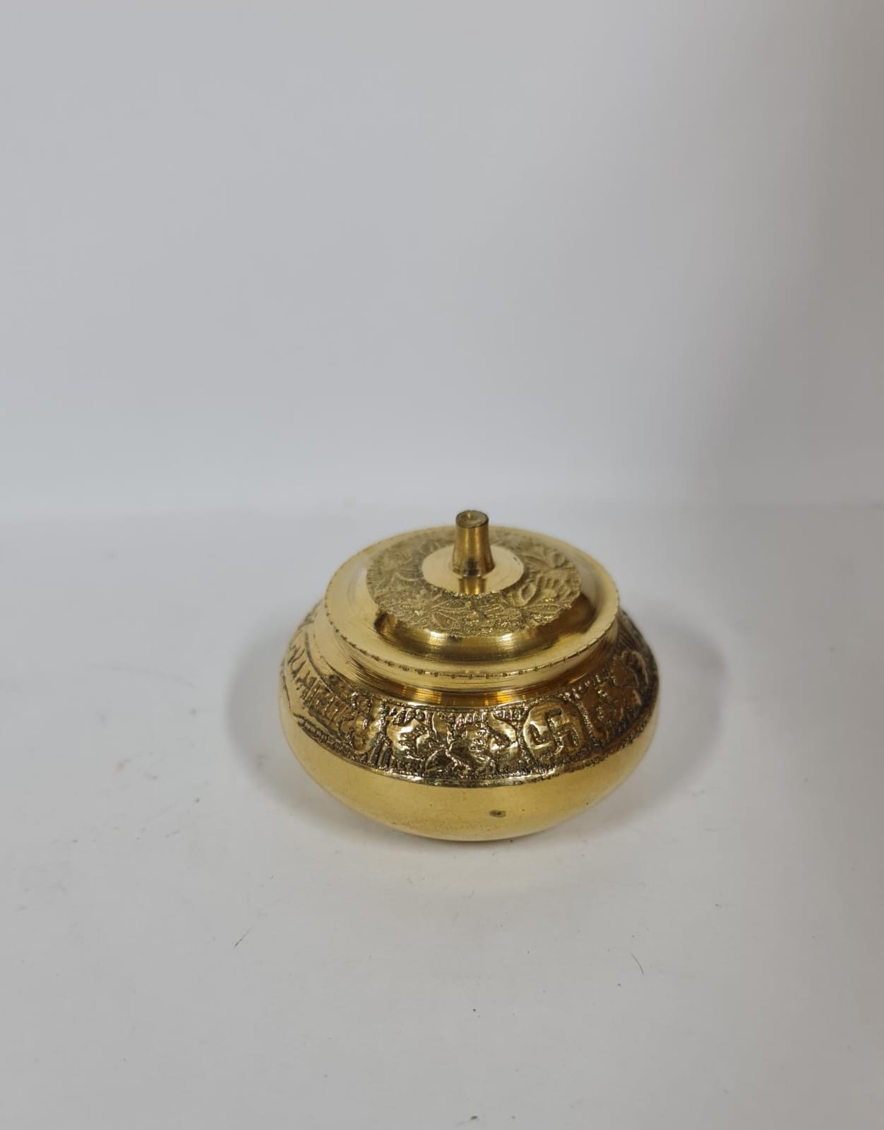 BRASS KUMKUM BOX
