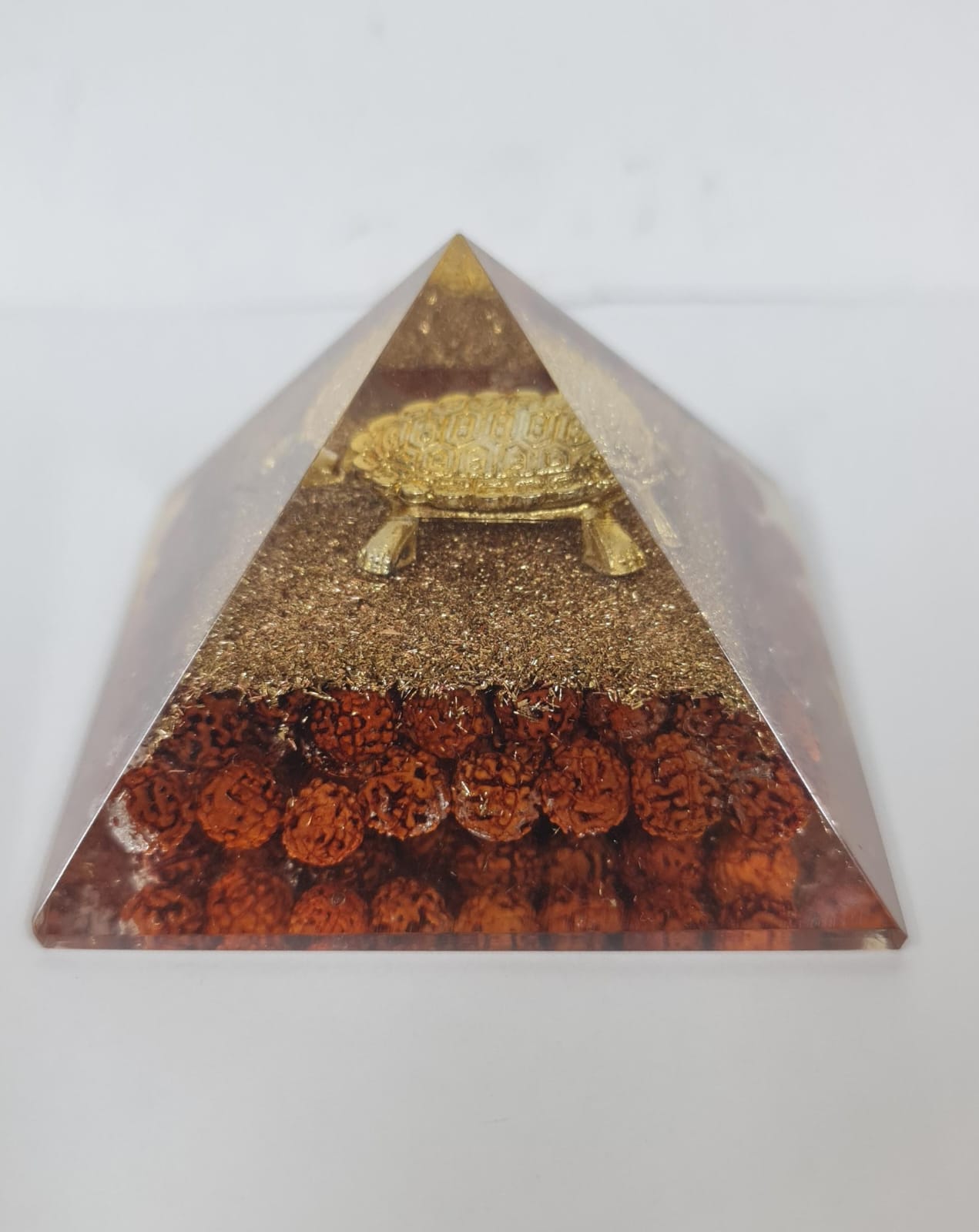 Rudraksha Crystal  Orgone Pyramid
